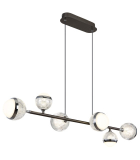 Untsy Bar Pendant Ceiling Light Titanium Color Brushed 6x LED Dimmable 2700-6000K Remote Control-1