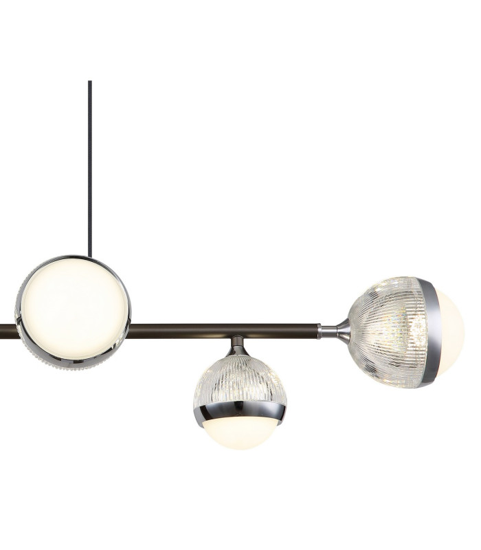 Untsy Bar Pendant Ceiling Light Titanium Color Brushed 6x LED Dimmable 2700-6000K Remote Control-4