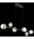 Untsy Bar Pendant Ceiling Light Titanium Color Brushed 6x LED Dimmable 2700-6000K Remote Control-5