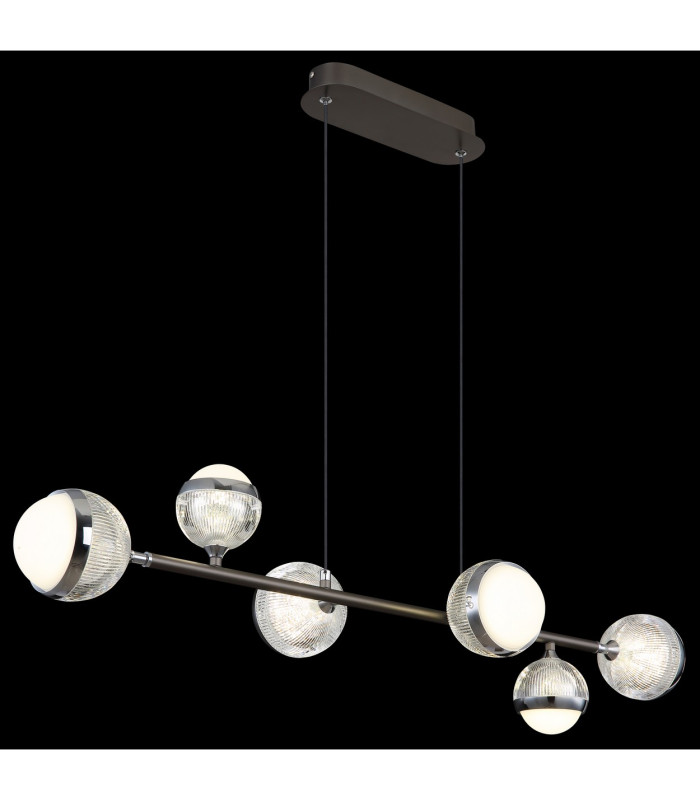 Untsy Bar Pendant Ceiling Light Titanium Color Brushed 6x LED Dimmable 2700-6000K Remote Control-5