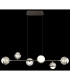 Untsy Bar Pendant Ceiling Light Titanium Color Brushed 6x LED Dimmable 2700-6000K Remote Control-6
