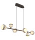 Untsy Bar Pendant Ceiling Light Titanium Color Brushed 6x LED Dimmable 2700-6000K Remote Control-7