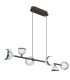 Untsy Bar Pendant Ceiling Light Titanium Color Brushed 6x LED Dimmable 2700-6000K Remote Control-8