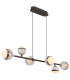 Untsy Bar Pendant Ceiling Light Titanium Color Brushed 6x LED Dimmable 2700-6000K Remote Control-13