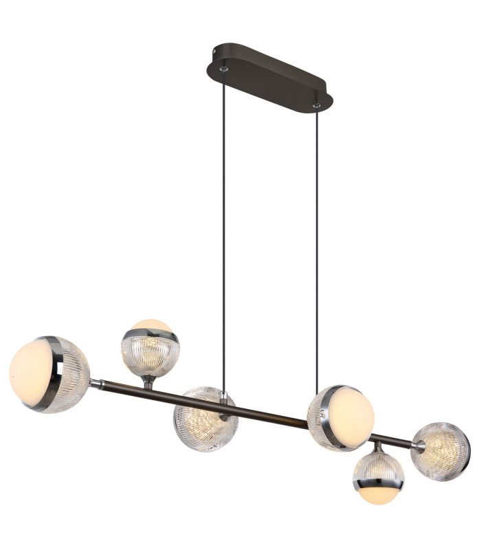 Untsy Bar Pendant Ceiling Light Titanium Color Brushed 6x LED Dimmable 2700-6000K Remote Control-13