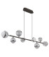 Untsy Bar Pendant Ceiling Light Titanium Color Brushed 8x LED Dimmable 2700-6000K Remote Control-2