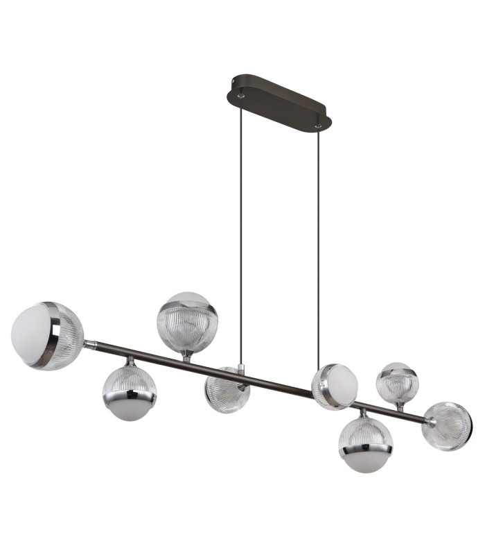 Untsy Bar Pendant Ceiling Light Titanium Color Brushed 8x LED Dimmable 2700-6000K Remote Control-2