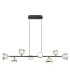 Untsy Bar Pendant Ceiling Light Titanium Color Brushed 8x LED Dimmable 2700-6000K Remote Control-3