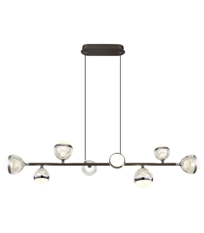 Untsy Bar Pendant Ceiling Light Titanium Color Brushed 8x LED Dimmable 2700-6000K Remote Control-3