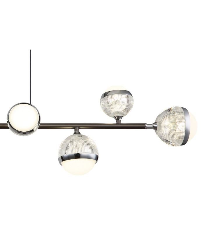 Untsy Bar Pendant Ceiling Light Titanium Color Brushed 8x LED Dimmable 2700-6000K Remote Control-4