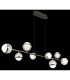 Untsy Bar Pendant Ceiling Light Titanium Color Brushed 8x LED Dimmable 2700-6000K Remote Control-5