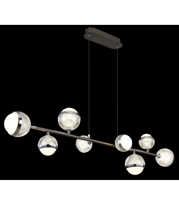 Untsy Bar Pendant Ceiling Light Titanium Color Brushed 8x LED Dimmable 2700-6000K Remote Control-5