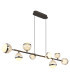 Untsy Bar Pendant Ceiling Light Titanium Color Brushed 8x LED Dimmable 2700-6000K Remote Control-7