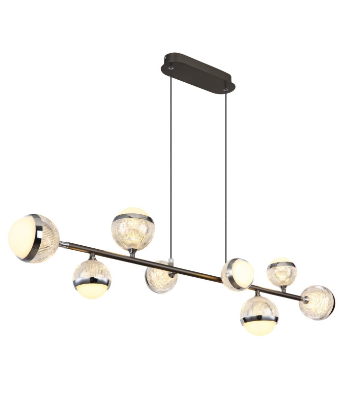 Untsy Bar Pendant Ceiling Light Titanium Color Brushed 8x LED Dimmable 2700-6000K Remote Control-7