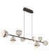 Untsy Bar Pendant Ceiling Light Titanium Color Brushed 8x LED Dimmable 2700-6000K Remote Control-10