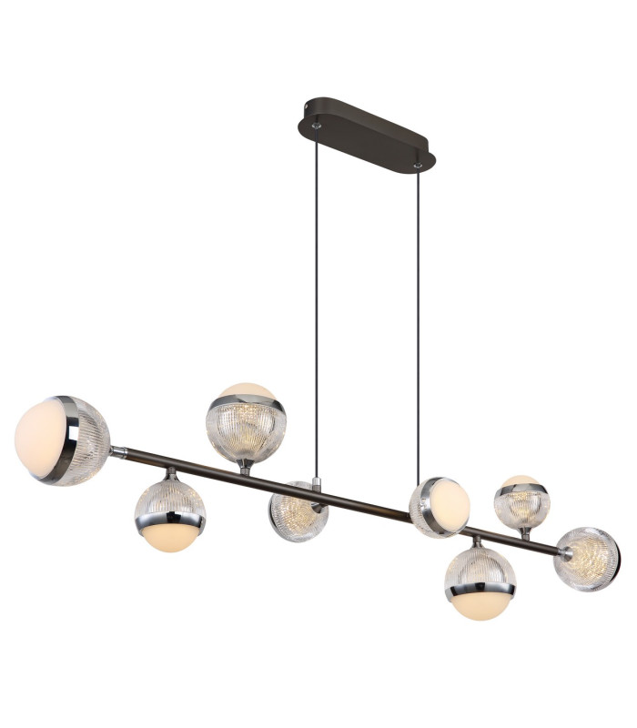 Untsy Bar Pendant Ceiling Light Titanium Color Brushed 8x LED Dimmable 2700-6000K Remote Control-10