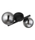 Riha Globe Wall Lights Matt Black Smoke Glass Shade 2x G9 3000K-2