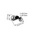 Riha Globe Wall Lights Matt Black Smoke Glass Shade 2x G9 3000K-6