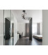 Riha Globe Ceiling Light Matt Black Smoke Glass Shade 4x G9 3000K-4
