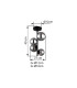 Riha Globe Ceiling Light Matt Black Smoke Glass Shade 4x G9 3000K-5