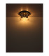 Riha Globe Ceiling Light Matt Black Balls Smoke Glass Shade 5x G9 3000K-3