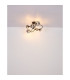 Riha Multi Arm Semi Flush Ceiling Lamp Matt Black Smoke Glass Shade 6x G9 3000K-4