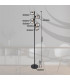 Riha Multi Arm Floor Lamp Matt Black Smoke Glass Shade 6x G9 3000K-8