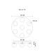 Riha Globe Ceiling Light Matt Black Balls Smoke Glass Shade 7x G9 3000K-4