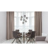 Riha Cluster Pendant Ceiling Light Matt Black Balls Smoke Glass Shade 7x G9 3000K-4