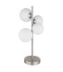 Riha Globe Table Lamp Nickel Matt Opal Glass Shade 4x G9 3000K-2