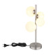 Riha Globe Table Lamp Nickel Matt Opal Glass Shade 4x G9 3000K-3