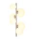 Riha Multi Arm Floor Lamp Nickel Matt Opal Glass Shade 6x G9 3000K-3