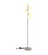 Riha Multi Arm Floor Lamp Nickel Matt Opal Glass Shade 6x G9 3000K-4