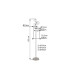 Riha Multi Arm Floor Lamp Nickel Matt Opal Glass Shade 6x G9 3000K-6