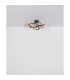Tuberius Multi Arm Semi Flush Ceiling Lamp Matt Black Amber Glass Shade 7x G9 3000K-6