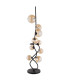 Tuberius Floor Lamp Matt Black Amber Glass Shade 9x G9 3000K-2