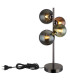 Riha Globe Table Lamp Grey Matt Balls Glass Shade 4x G9 3000K-3