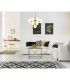 Grappy Globe Pendant Ceiling Light Gold Colours Matt Balls Opal Glass Shade 13x G9-4