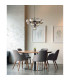 Grappy Globe Pendant Ceiling Light Matt Black Balls Smoke Glass Shade 13x G9-4