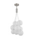 Ballgi Globe Pendant Ceiling Light Nickel Matt Balls Satined Glass Shade 9x G9-2