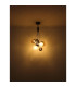 Ballgi Globe Pendant Ceiling Light Matt Black Balls Glass Shade 9x G9-5