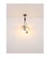 Ballgi Globe Pendant Ceiling Light Matt Black Balls Glass Shade 9x G9-6