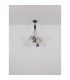 Ballgi Globe Pendant Ceiling Light Matt Black Balls Glass Shade 9x G9-7