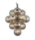 Conor Globe Pendant Ceiling Light Gunmetal Balls Smoke Glass Shade 13x G9-3