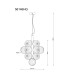 Conor Globe Pendant Ceiling Light Gunmetal Balls Smoke Glass Shade 13x G9-6