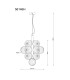 Conor Globe Pendant Ceiling Light Matt Black Balls Amber Glass Shade 13x G9-6