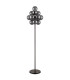 Conor Table Lamp Gunmetal Balls Smoke Glass Shade 13x G9-2