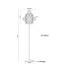 Conor Table Lamp Gunmetal Balls Smoke Glass Shade 13x G9-6