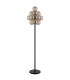 Conor Table Lamp Matt Black Balls Amber Glass Shade 13x G9-2