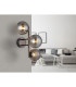 Conor Globe Wall Lights Gunmetal Balls Smoke Glass Shade 3x G9-4